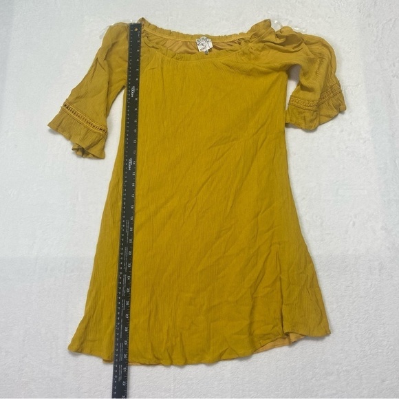 Naïf Midi Dress Sz PS Mustard Yellow - Picture 7 of 14